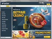 BetFair Casino Lobby